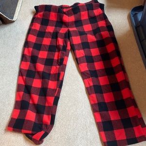 Checkered pajama pants